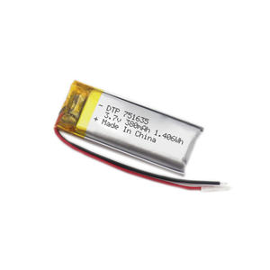 リチャージバッテリー<span class=keywords><strong>Li-ion</strong></span> LipoバッテリーDTP 751635 3.7V 380mAhフレキシブル充電式Li-ポリマー電池 - Product Image 4