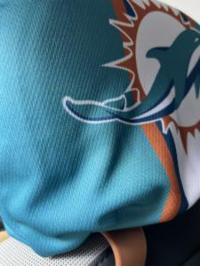 Miami Dolphins 2025 diskon besar sarung bantal mobil kustom kualitas tinggi perkumpulan Wanita sarung bantal mobil penutup sandaran kepala kursi mobil - Product Image 5