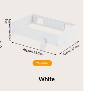 Wholesale Foldable Trash Bag Holder Wall-Mounted Kitchen Garbage Organizer Hanging Plastic Film Storage Rack <b>Container</b> Dispenser - Product Image 6