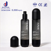 Flacon pompe airless rond AS en gros 50ml 100ml, contenant vide sous vide pour sérum de soin et huile essentielle, logo personnalisé imprimé