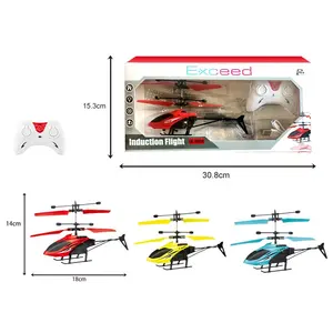 Mainan helikopter terbang induksi Mode ganda kualitas tinggi juguetes para ninos mainan terbang