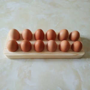 Wholesale 12 Count <strong>Clear</strong> Wooden Egg Tray Carton Storage <strong>Container</strong> Chicken Egg Holder Packaging for Family Farm Market Fridge - Product Image 3