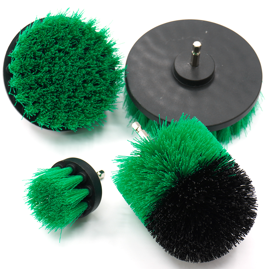 Customized 4Pcs Electric Drill Scrub Brush Set Household Cleaning