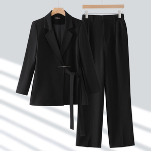 <span class=keywords><strong>Blazer</strong></span> pour femme le <span class=keywords><strong>plus</strong></span> vendu (OEM) – <span class=keywords><strong>Blazer</strong></span> formel quotidien avec ceinture et poches avant, grande taille, vêtement d'extérieur décontracté pour femmes - Product Image 2