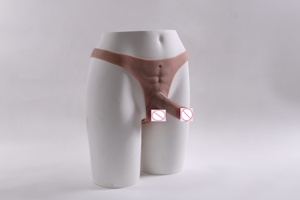 Dildo en silicone souple avec texture réaliste, base flexible, ajustement stable, design réutilisable, universel pour les deux sexes - Product Image 3