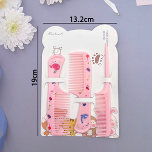 Peigne à cheveux en acétate antistatique écologique et mignon, outil de coiffage portable pour femmes et enfants, cadeau idéal pour les voyages - Product Image 2