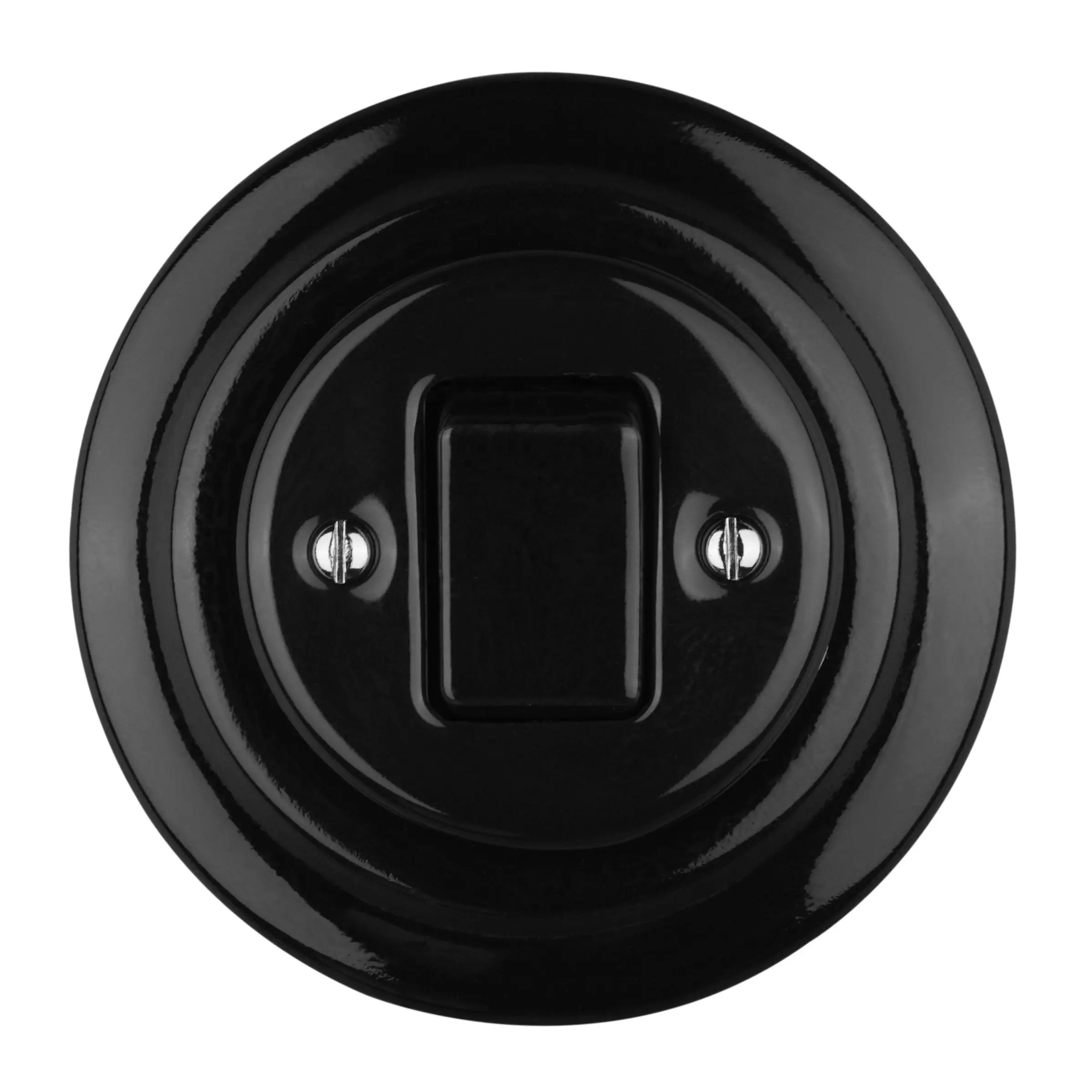 Interrupteurs muraux à bouton-poussoir intermédiaires encastrés OEM en céramique de haute qualité pour la décoration de la maison