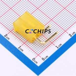 DLL-5569-2AW-GOLD-YE Wire-to-Board Pin Header Bent Lead Through Hole,P=4.2mm Connector 2x1P 4.2mm Right Angle Insert 2P - Product Image 2