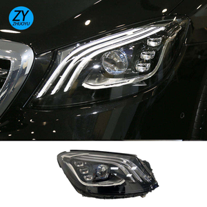Sistema de Iluminación Automotriz para Mercedes-Benz W222, Nueva Actualización, Faros Delanteros LED Completos S400 <span class=keywords><strong>S450</strong></span> S500 S550, Faro Delantero LED Azul - Product Image 1