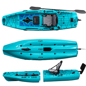 2 pezzi personalizzato 1 persona kayak da pesca all'ingrosso <span class=keywords><strong>mare</strong></span> all'aperto 10ft sedersi sulla parte superiore modulare kayak - Product Image 1