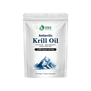 Best Selling Antioxidant Support Natural Krill Oil Softgels Omega 3s Softgels EPA DHA <b>Supplement</b> Non GMO Support Brain Health - Product Image 1