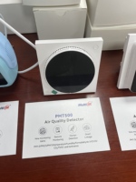 Capteur de qualité de l'air numérique intelligent KNX PMT500 pour maison connectée, CO2/TVOC/PM2.5/PM1.0/PM10/HCHO, contrôle via application Android Zigbee pour la surveillance des hôtels