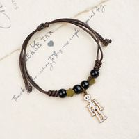 Bracelets de perles tendance style vintage effrayant pour Halloween, bracelets superposés à breloques multiples de sorcières et chauves-souris pour fête costumée