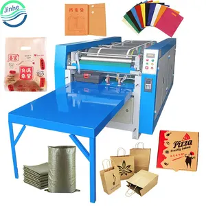 Plastic Papieren Zak Niet-Geweven Printer 2 4 6 Kleuren Flexo Golfkarton Kraft Canvas Drukmachine