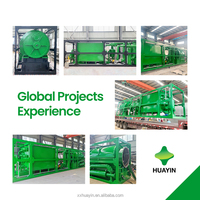Máquina de Pirólisis para Reciclaje de Neumáticos y Plástico en Combustible, con Diseño de Estructura de Contenedor, con Proyectos en Estados Unidos