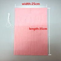 Lot de 5 franges en papier de soie DIY pour décoration murale de mariage, anniversaire, fête prénatale, Halloween, Nouvel An, Pâques