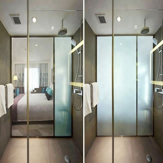 Adjustable Electric Decorative protection Privacy Smart Switchable Laminated Glass Window