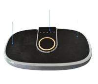 Machine de vibration corporelle complète Phenitech Crazy Fit avec masseur de pieds FY-FM02, capacité 150 kg, 200 W, acier, ABS, PP, 110-240 V, garantie 1 an, CE, ROHS