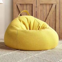Einzelner Sitzsack-Sofabezug, gefüllt mit umweltfreundlichen Materialien, geeignet für Familienwohnheime, Balkone oder Schlafzimmer