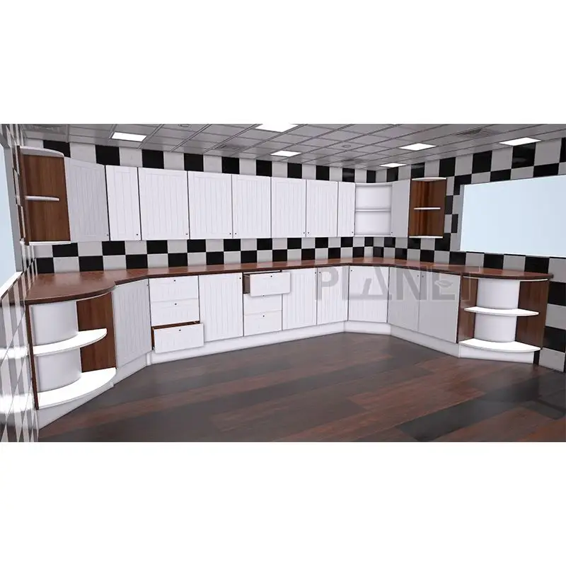 Armário Moderno Personalizado Branco Unidade Despensa Cozinha Completa para Instalação Cozinha Personalizar Armários Cozinha Alto Brilho