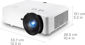 LS710HD 4200 Lumens 1080p Laser <b>Projector</b> with 0.49 Short Throw Ratio, HV Keystone, 4 Corner Adjustment - Product Image 2