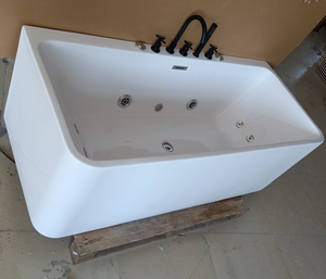 Rectangular Portable Bathtub Stand with Massage Function Black Acrylic Case Sale Red White <strong>Blue</strong> Cross Customized Steel Resin Pcs - Product Image 3