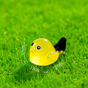 Oiseau à longue queue en résine pour micro-paysages, accessoires de bricolage, décorations de bureau et ornements de voiture - Product Image 6