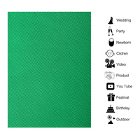 Kit Latar Belakang Layar Hijau Muslin Chromakey untuk Studio Foto