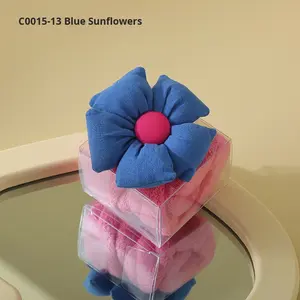 Souvenir créatif en velours corail carré pour enfants, motif animal de dessin animé, avec bordure en fil simple - Product Image 6