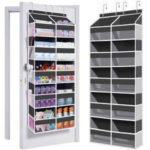 Organizador de Ropa Colgante de Pared de Acero Inoxidable Multicapa con PVC, Gran Capacidad de Almacenamiento, Tela No Tejida para la Parte Posterior de la Puerta - Product Image 1