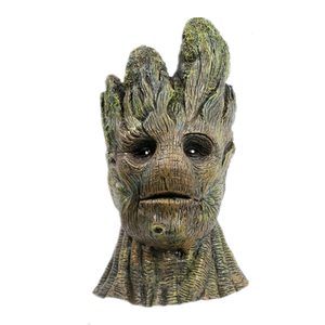 Masque intégral en latex - Design créature végétale, texture écorce d'arbre, accents de <span class=keywords><strong>mousse</strong></span> verte, doux et confortable pour Halloween, <span class=keywords><strong>cosplay</strong></span>, fête/scène - Product Image 6