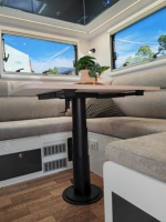 Pied de table réglable pour camping-car avec glissière X/Y et réglage en hauteur pour camping-cars, motorhomes, fourgons aménagés, caravanes