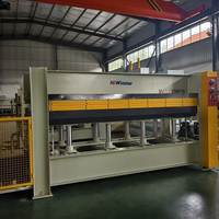 Presse hydraulique à chaud robuste 2500*1300mm pour panneaux de bois massif multicouches et cartes de circuits imprimés