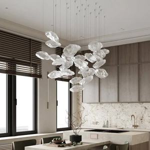 شعبية غير النظامية كريستال LED الكرة قلادة علوي قطرة الثريا مشروع فندق الفاخرة كبيرة نجف يُعلق بالسقف - Product Image 4