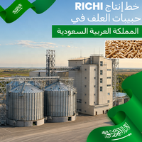 Machine à granulés d'aliments pour animaux RICHI - Ligne de production de granulés d'aliments pour poulets personnalisée gratuite en Arabie Saoudite