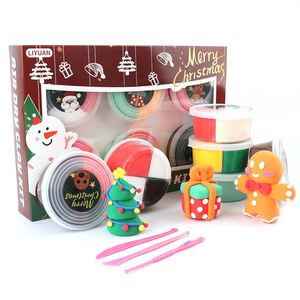 Pâte à modeler ultra-légère à séchage à l'air, 4 couleurs, pour Halloween et Noël, pour poupées et projets DIY - Product Image 1
