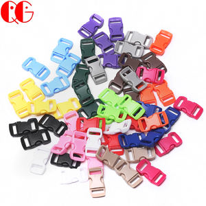 3/8 ''boucle de Bracelet Paracord à libération latérale incurvée petite boucle à dégagement rapide latérale profilée pour Bracelets à bricoler soi-même sangle de collier - Product Image 5