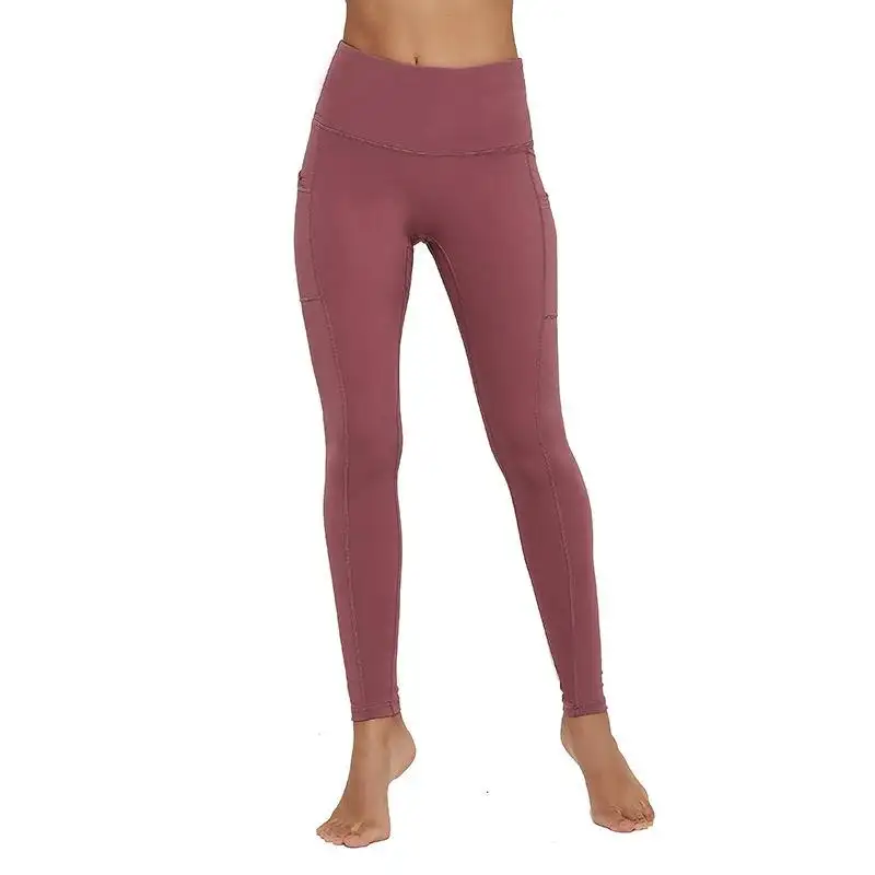 Fashion High Waist Cargo Pocket Pants Yoga Leggings Women High Elastic Fitness Yoga Pants