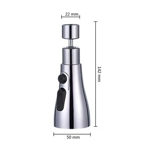 Extension de robinet de cuisine 3 en 1 universelle 360° °   Robinet de cuisine extractible rotatif multi-modes à jet puissant, accessoires de cuisine - Product Image 6