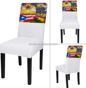 热销定制波多黎各国旗设计椅套椅背套促销座套椅子广告头枕套 - Product Image 2