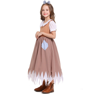 Niños niña Cosplay Anime para <span class=keywords><strong>Cenicienta</strong></span> Patchwork falda nuevo disfraz de Halloween-Comercio exterior para personajes tipo princesa - Product Image 3