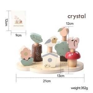 Juguete de Madera con Animales del Bosque, <span class=keywords><strong>Juego</strong></span> Educativo de Asociación, Juguete Interactivo para la Coordinación Mano-Ojo de los Niños - Product Image 6
