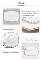 Meilleure vaisselle, ensembles de vaisselle en porcelaine fine, ensembles d'assiettes en céramique, vaisselle, vaisselle, porcelaine haut de gamme pour hôtel du Moyen-Orient