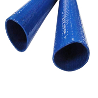 Tuyau d'irrigation flexible haute pression durable en PVC bleu plat 2 pouces 4 bars 58 psi 100m