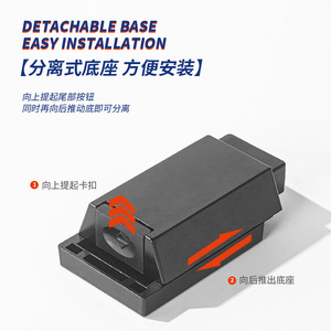 Mécanisme de rebond pour porte d'armoire robuste, mécanisme de poussée caché pour ouvrir, quincaillerie pour tiroir et armoire - Product Image 4