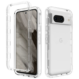 Funda Protectora para Teléfono de Alta Transparencia 2 en 1, Fabricada con Moldeo por Inyección de TPU y PC, Resistente a Caídas, para Google Pixel 9 Pro, Google 8, Pixel 9 Pro XL - Product Image 1
