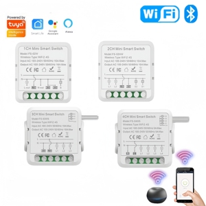 Geagood Tuya WiFi Relay Switch Module Dry <strong>Contact</strong> 1 Channel Alexa <strong>Google</strong> Home Smart Life <strong>App</strong> DC 12/24V AC 100-240V Max 220V - Product Image 5