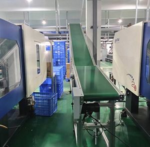 Düz Mini Pvc bant konveyör ekipmanları top Transfer konveyör otomatik montaj konveyörler - Product Image 5