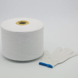 Fil à tricoter pour gants en coton recyclé et polyester mélangé, Vietnam Ne 6S/1 7S/1 8S/1, fil à tricoter en coton open end pour gants de travail. - Product Image 1