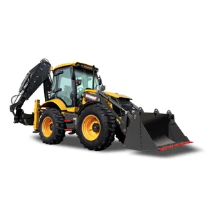 Backhoe Tractor 338H Fabrikant Direct Te Koop 4X4 50hp Compacte Tractor Met Lader En Backhoe Mini